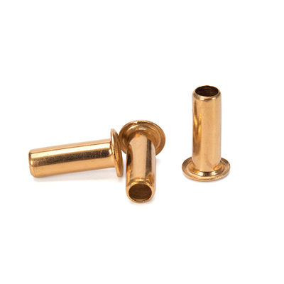 Αλουμινίου JIS Standard Flat Brass Hollow Rivet με υλικό χάλυβα και προσαρμόσιμο σχέδιο
