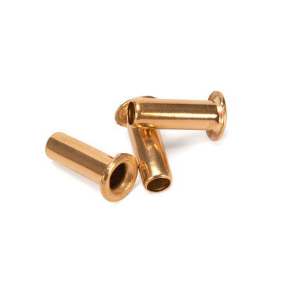 Αλουμινίου JIS Standard Flat Brass Hollow Rivet με υλικό χάλυβα και προσαρμόσιμο σχέδιο