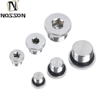 Πύλη από ανοξείδωτο χάλυβα DIN908 Hex Socket Head Screw Plugs Εσωτερική κίνηση Στρογγυλοπύλες 10mm