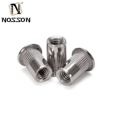 Γενική Βιομηχανία Μπλε και Λευκό Ζιγκωτό M8 M10 1.25 Ελαστικό Pres Rivet Nut με υδραστικό χάλυβα άνθρακα