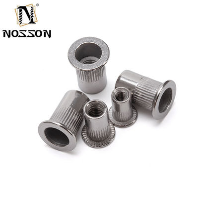 Γενική Βιομηχανία Μπλε και Λευκό Ζιγκωτό M8 M10 1.25 Ελαστικό Pres Rivet Nut με υδραστικό χάλυβα άνθρακα