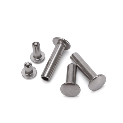 GB Standard Pan Flat Head Semi-hollow Semi-tubular Rivets για αλουμίνιο και ανοξείδωτο χάλυβα Bright Finish