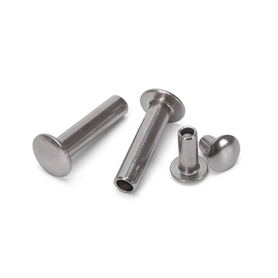 GB Standard Pan Flat Head Semi-hollow Semi-tubular Rivets για αλουμίνιο και ανοξείδωτο χάλυβα Bright Finish