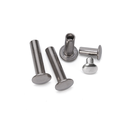 ANSI/ASME Standard Bright Stainless Steel Aluminum Decorated Flat Head Half Hollow Semi-tubular Rivet M2.5 για δερμάτινη τσάντα