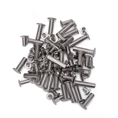 ANSI/ASME Standard Bright Stainless Steel Aluminum Decorated Flat Head Half Hollow Semi-tubular Rivet M2.5 για δερμάτινη τσάντα