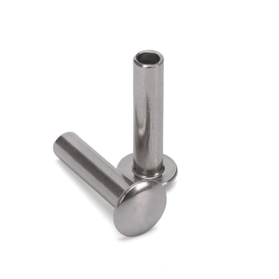 ANSI/ASME Standard Bright Stainless Steel Aluminum Decorated Flat Head Half Hollow Semi-tubular Rivet M2.5 για δερμάτινη τσάντα