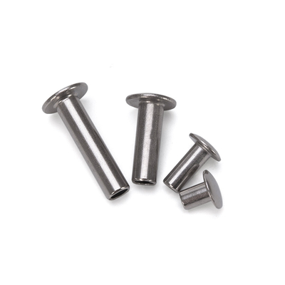 ANSI/ASME Standard Bright Stainless Steel Aluminum Decorated Flat Head Half Hollow Semi-tubular Rivet M2.5 για δερμάτινη τσάντα