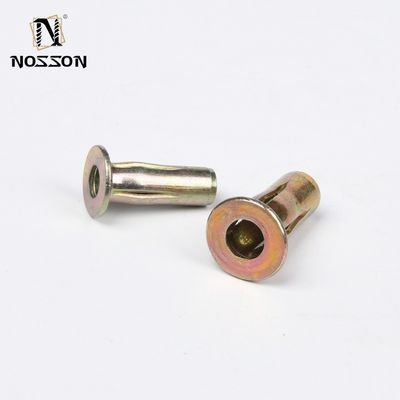 Υψηλής πυκνότητας νιφέτες επίπλων Custom Iron Nickel Plated Semi Tubular Rivets για M2.5-M6.3 ISO Standard Bright Finish