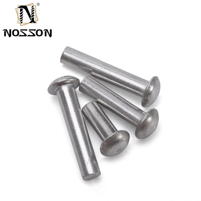 ISO Standard Metric Aluminium Brass Solid Core Rivet Fastenal Flat Head Round Head Solid Mild Steel Copper Rivets με φωτεινή τελική κατασκευή