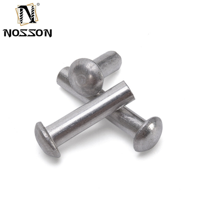 ISO Standard Metric Aluminium Brass Solid Core Rivet Fastenal Flat Head Round Head Solid Mild Steel Copper Rivets με φωτεινή τελική κατασκευή