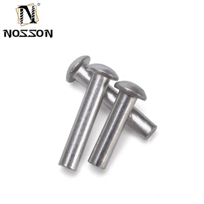 ISO Standard Metric Aluminium Brass Solid Core Rivet Fastenal Flat Head Round Head Solid Mild Steel Copper Rivets με φωτεινή τελική κατασκευή