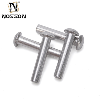 ISO Standard Metric Aluminium Brass Solid Core Rivet Fastenal Flat Head Round Head Solid Mild Steel Copper Rivets με φωτεινή τελική κατασκευή