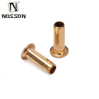 Μη επικαλυμμένο ημισωληνοειδές μεταλλικό νιφέτο Custom νιφέτο από ανοξείδωτο χάλυβα αλουμίνιο σίδηρο χαλκό επίπεδο κεφάλι φωτεινό φινίρισμα νιφέτο