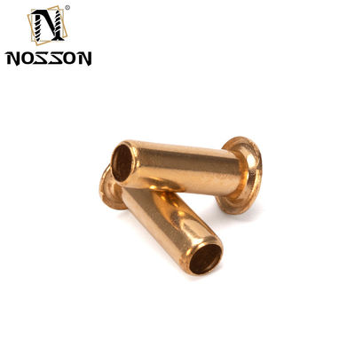 Μη επικαλυμμένο ημισωληνοειδές μεταλλικό νιφέτο Custom νιφέτο από ανοξείδωτο χάλυβα αλουμίνιο σίδηρο χαλκό επίπεδο κεφάλι φωτεινό φινίρισμα νιφέτο