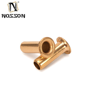 Μη επικαλυμμένο ημισωληνοειδές μεταλλικό νιφέτο Custom νιφέτο από ανοξείδωτο χάλυβα αλουμίνιο σίδηρο χαλκό επίπεδο κεφάλι φωτεινό φινίρισμα νιφέτο