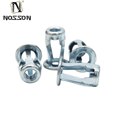 DIN Standard M6 M8 Ζυγισμένο χάλυβα άνθρακα Insert Nut Lantern Rivet Nut Jack Nut για τις επιδόσεις και τις ανάγκες της βαριάς βιομηχανίας