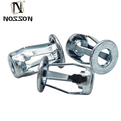 DIN Standard M6 M8 Ζυγισμένο χάλυβα άνθρακα Insert Nut Lantern Rivet Nut Jack Nut για τις επιδόσεις και τις ανάγκες της βαριάς βιομηχανίας