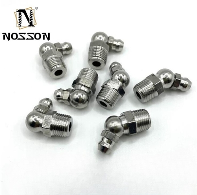 Ατσάλι από ανοξείδωτο χάλυβα SS304 Grease Nipple Fitting για γραμμές σωλήνων Connect Advanced Casting Customization