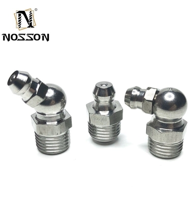 Ατσάλι από ανοξείδωτο χάλυβα SS304 Grease Nipple Fitting για γραμμές σωλήνων Connect Advanced Casting Customization