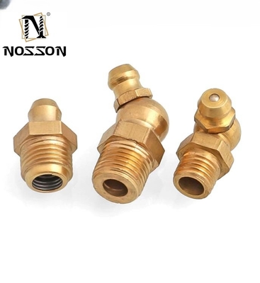 Ατσάλι από ανοξείδωτο χάλυβα SS304 Grease Nipple Fitting για γραμμές σωλήνων Connect Advanced Casting Customization