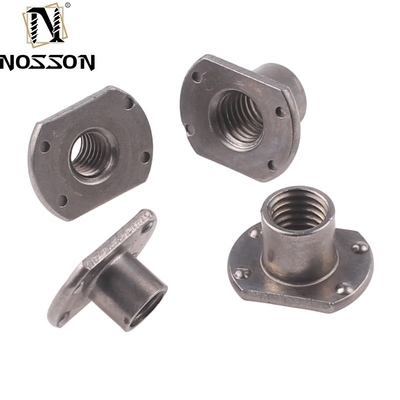 JIS Standard Ferrous Metal Square Spot Machine Din 928 από ανοξείδωτο χάλυβα Npt Weld Nutsm6 m8 m10 με μαύρο οξείδιο