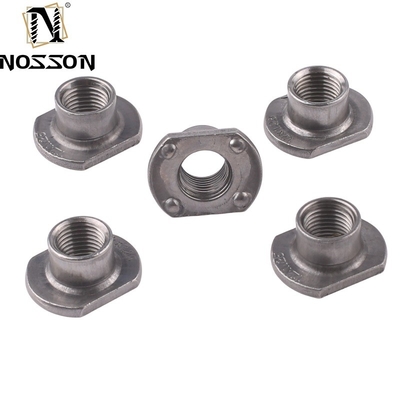 JIS Standard Ferrous Metal Square Spot Machine Din 928 από ανοξείδωτο χάλυβα Npt Weld Nutsm6 m8 m10 με μαύρο οξείδιο