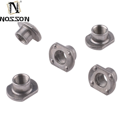 JIS Standard Ferrous Metal Square Spot Machine Din 928 από ανοξείδωτο χάλυβα Npt Weld Nutsm6 m8 m10 με μαύρο οξείδιο