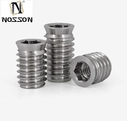 Πρότυπο ISO χρωματοποιημένο ανοξείδωτο χάλυβα A2-70 DIN7965 Hex Drive Wood Insert Nut για εφαρμογές της αυτοκινητοβιομηχανίας