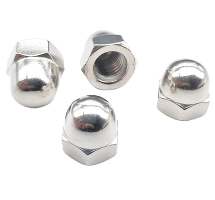 GB Standard Plain Finish Stainless Steel 201/304/316 Hex M5 Connecting Domeed Head Cap Nut για βιομηχανικές εφαρμογές