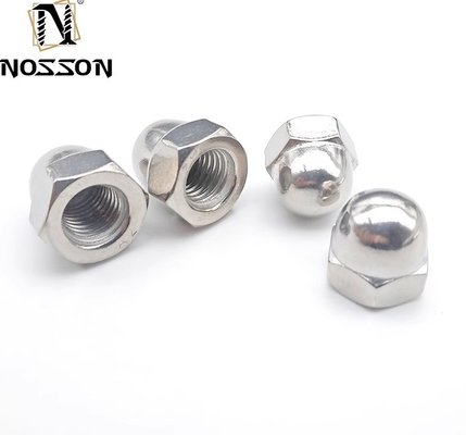 GB Standard Plain Finish Stainless Steel 201/304/316 Hex M5 Connecting Domeed Head Cap Nut για βιομηχανικές εφαρμογές