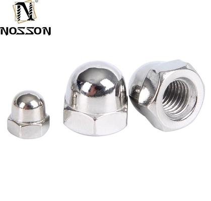 GB Standard Plain Finish Stainless Steel 201/304/316 Hex M5 Connecting Domeed Head Cap Nut για βιομηχανικές εφαρμογές