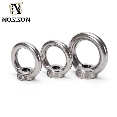 Βιομηχανικός βαθμός Α4-70 ISO Standard Heavy Duty Lifting Eye Nut με παχύ στρογγυλό δαχτυλίδι M10 M12 M14 M16 M18 M20 M22 M24