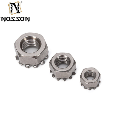 4-40 6-32 8-32 10-24 UNC ISO JIS Standard 18-8 Ατσάλι από ανοξείδωτο χάλυβα Kep Nut Εξωτερικό δόντι κλειδαριού νάτου Imperial Inch για τις απαιτήσεις σας