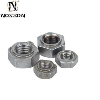 Νικελωμένο φινίρισμα DIN929 Hex Weld Nuts M3-M16 για βαριά βιομηχανία από ανοξείδωτο χάλυβα 304/316 GB Standard Alloy Steel