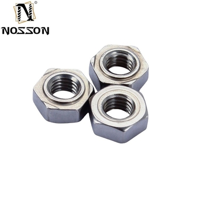 Νικελωμένο φινίρισμα DIN929 Hex Weld Nuts M3-M16 για βαριά βιομηχανία από ανοξείδωτο χάλυβα 304/316 GB Standard Alloy Steel