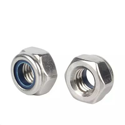 Ζυγισμένο νάιλον Insert Hex Self Lock Nut DIN985 DIN982 4.8 8.8 10.9 12.9 Μπλε λευκό κερί για τη λιανική βιομηχανία Ζυγισμένο με ψευδάργυρο