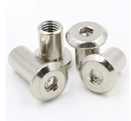 Αυτοκινητοβιομηχανικό ανοξείδωτο ατσάλι M6 Socket Nut και βίδα με χρωματοποιημένο φινίρισμα