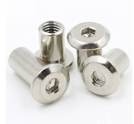 Πρότυπο ANSI/ASME M3 M4 M5 M6 M8 M10 M12 1/4 3/8 5/16 Χάλυβας άνθρακα επίπεδα στρογγυλά κεφάλια έξαψυχο καρφί για καρφί βαρέλι επίπλου