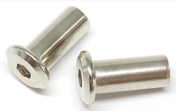 Πρότυπο ANSI/ASME M3 M4 M5 M6 M8 M10 M12 1/4 3/8 5/16 Χάλυβας άνθρακα επίπεδα στρογγυλά κεφάλια έξαψυχο καρφί για καρφί βαρέλι επίπλου