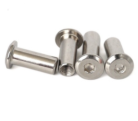 Πρότυπο ANSI/ASME M3 M4 M5 M6 M8 M10 M12 1/4 3/8 5/16 Χάλυβας άνθρακα επίπεδα στρογγυλά κεφάλια έξαψυχο καρφί για καρφί βαρέλι επίπλου