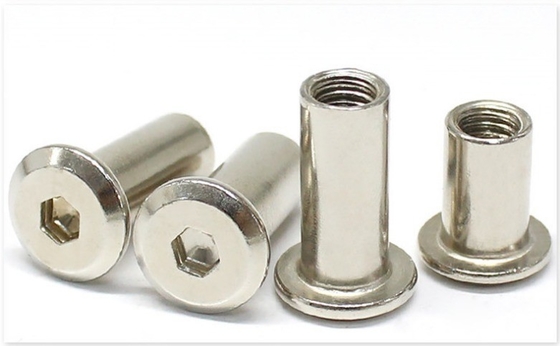 Πρότυπο ANSI/ASME M3 M4 M5 M6 M8 M10 M12 1/4 3/8 5/16 Χάλυβας άνθρακα επίπεδα στρογγυλά κεφάλια έξαψυχο καρφί για καρφί βαρέλι επίπλου