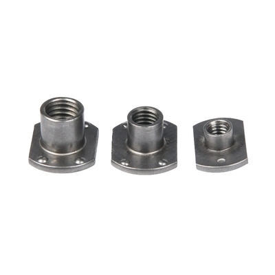 Υψηλής αντοχής χάλυβα άνθρακα T Weld Nut για M3 M4 M5 M6 M8 M10 M12 1/4 3/8 5/16 Σύνδεση στο αυτοκρατορικό σύστημα μέτρησης