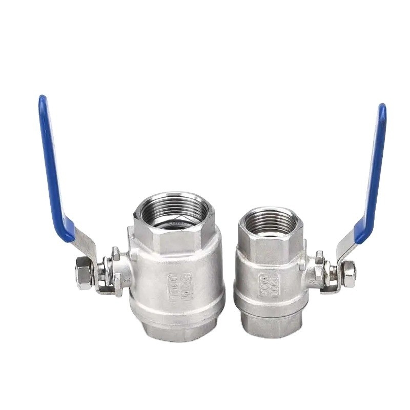 2pc 2 way εσωτερική βαλβίδα σφαίρας νήματος κατασκευασμένη από 304 316 ανοξείδωτο χάλυβα για βιομηχανικές εφαρμογές και υδραυλική δομή