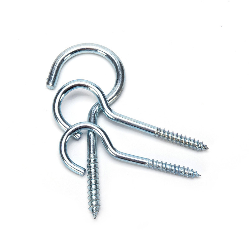 JIS Standard 304 Ατσάλι Hook Type Open Eye Hook Wood Self Tapping Screw Metric Measurement System Μπλε ανωτισμένο