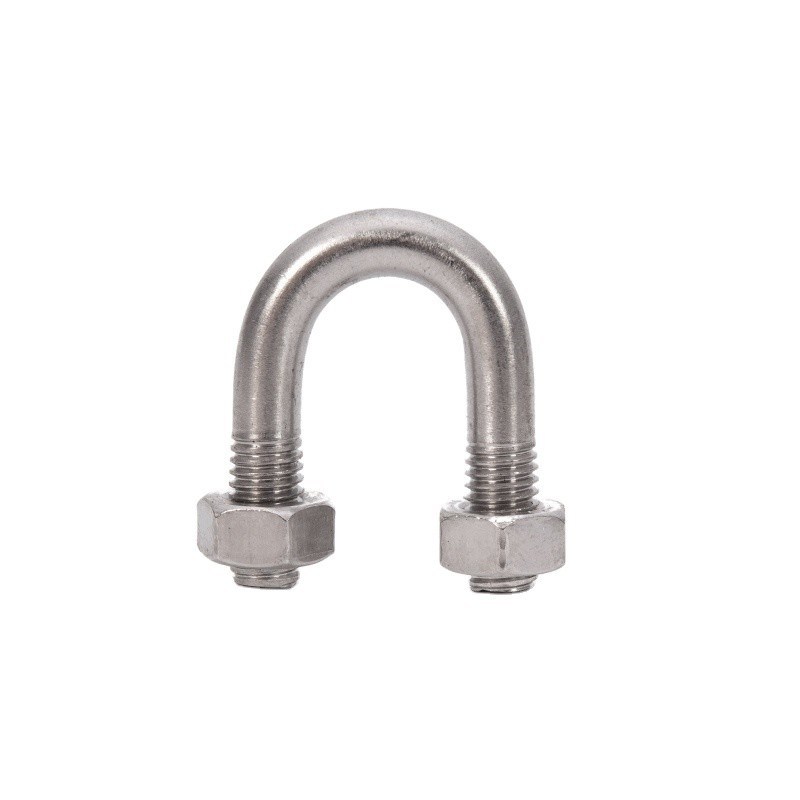 Υψηλής αντοχής από ανοξείδωτο χάλυβα M8 τετραγωνικό U μπουλόνι Πρότυπο ANSI/ASME για θαλάσσιες εφαρμογές