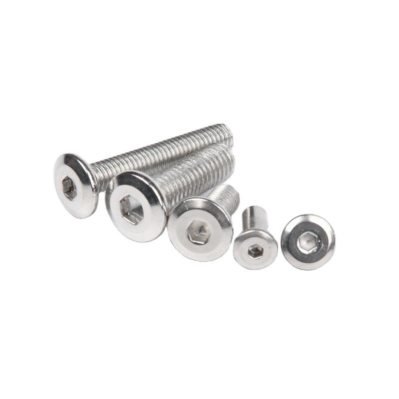 Ατσάλι από ανοξείδωτο χάλυβα Flat Socket Head Machine Screws INCH Measurement System Zinc Plated Finish για έργα ανανεώσιμης ενέργειας