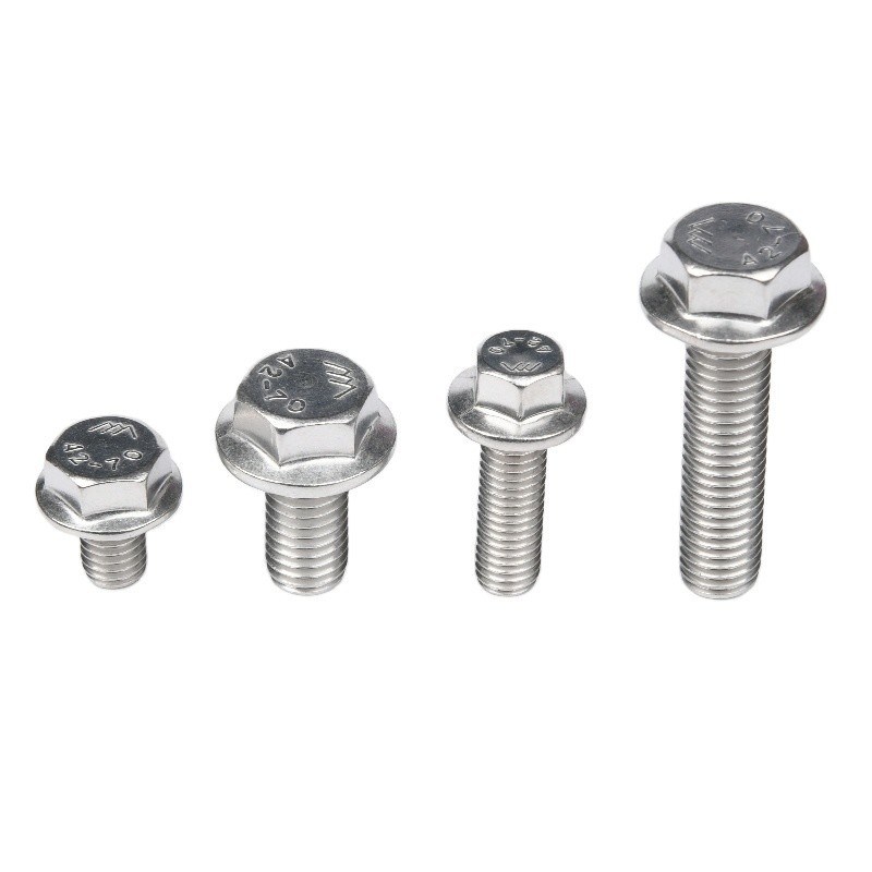 Σλιβερ DIN Standard 304 από ανοξείδωτο χάλυβα Hex Hexagon Flanges Cap Head Screw Bolt με Serrated Washer GB5787 σε χύδη
