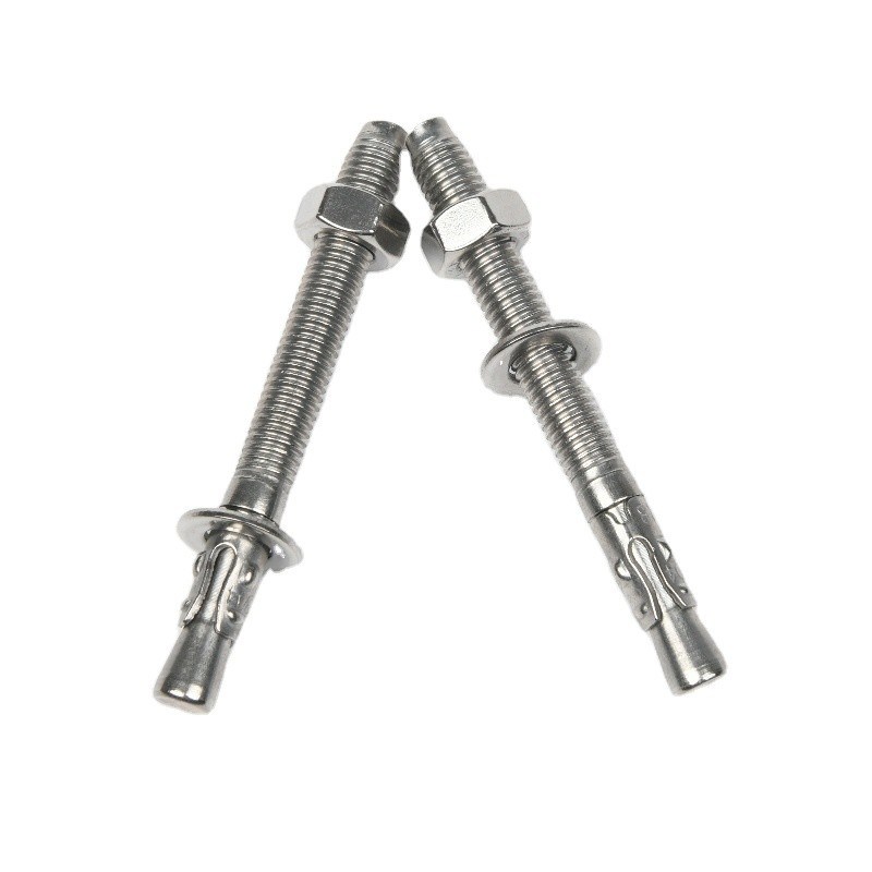 DIN Standard Silver Zinc Plated Galvanized Steel Wedge Anchor Bolts M8 M10 M12 M14 M16 M20 M24 με φινίρισμα παθητικοποίησης