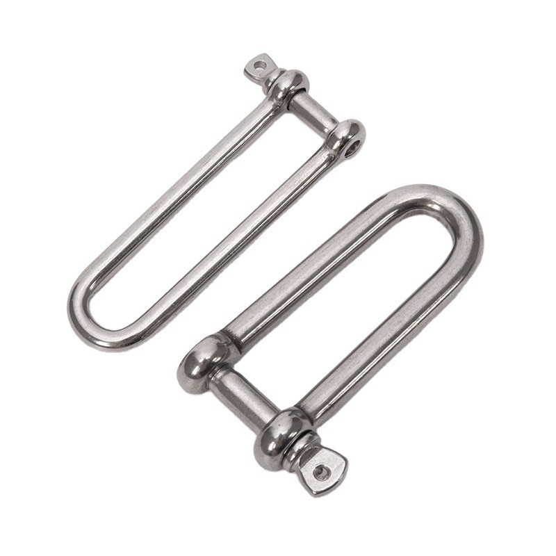 8mm γυαλιστερό Marine D-type DIN82101 Heavy Duty Hardware Shackle με Coller Pin για ανύψωση σε λύσεις λιανικής βιομηχανίας