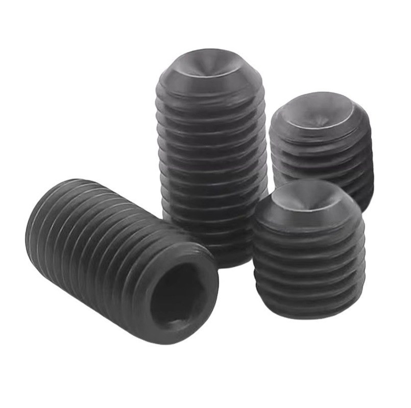 Μεταλλικά συσσωρευτικά Κεφαλάκια M1-M12 INCH Σύστημα μέτρησης DIN916 Συγκρότημα βιδών πρίζας με επικάλυψη από μαύρο οξείδιο